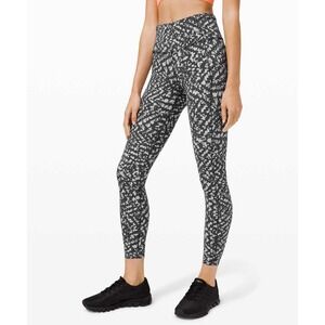 Lululemon Womens Fast and Free Tight II 25" Non-Reflective Pocket Running Size 4